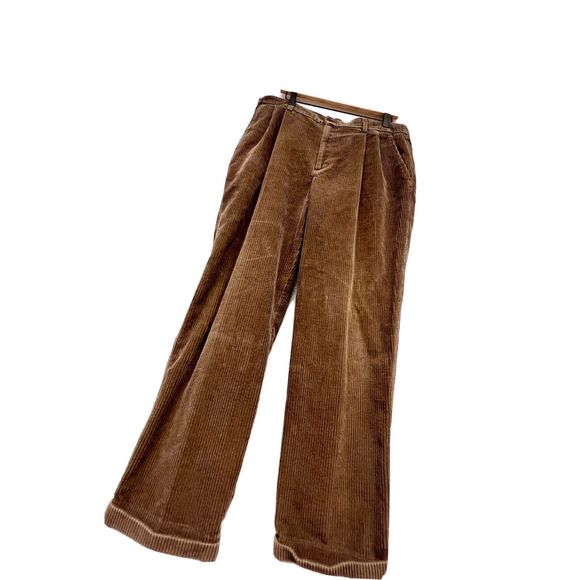 Vintage Brown Corduroy 36x30 Pants Relaxed Baggy Loose 90's Tag 36x32 USA - Picture 3 of 10